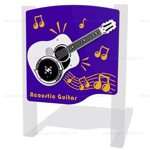 Panneau musique Guitare acoustique
